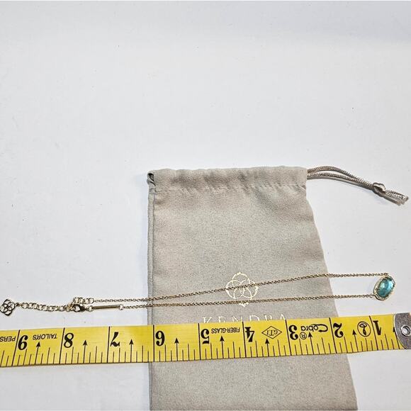 Kendra Scott London Blue and Gold Elisa Necklace - Picture 9 of 9